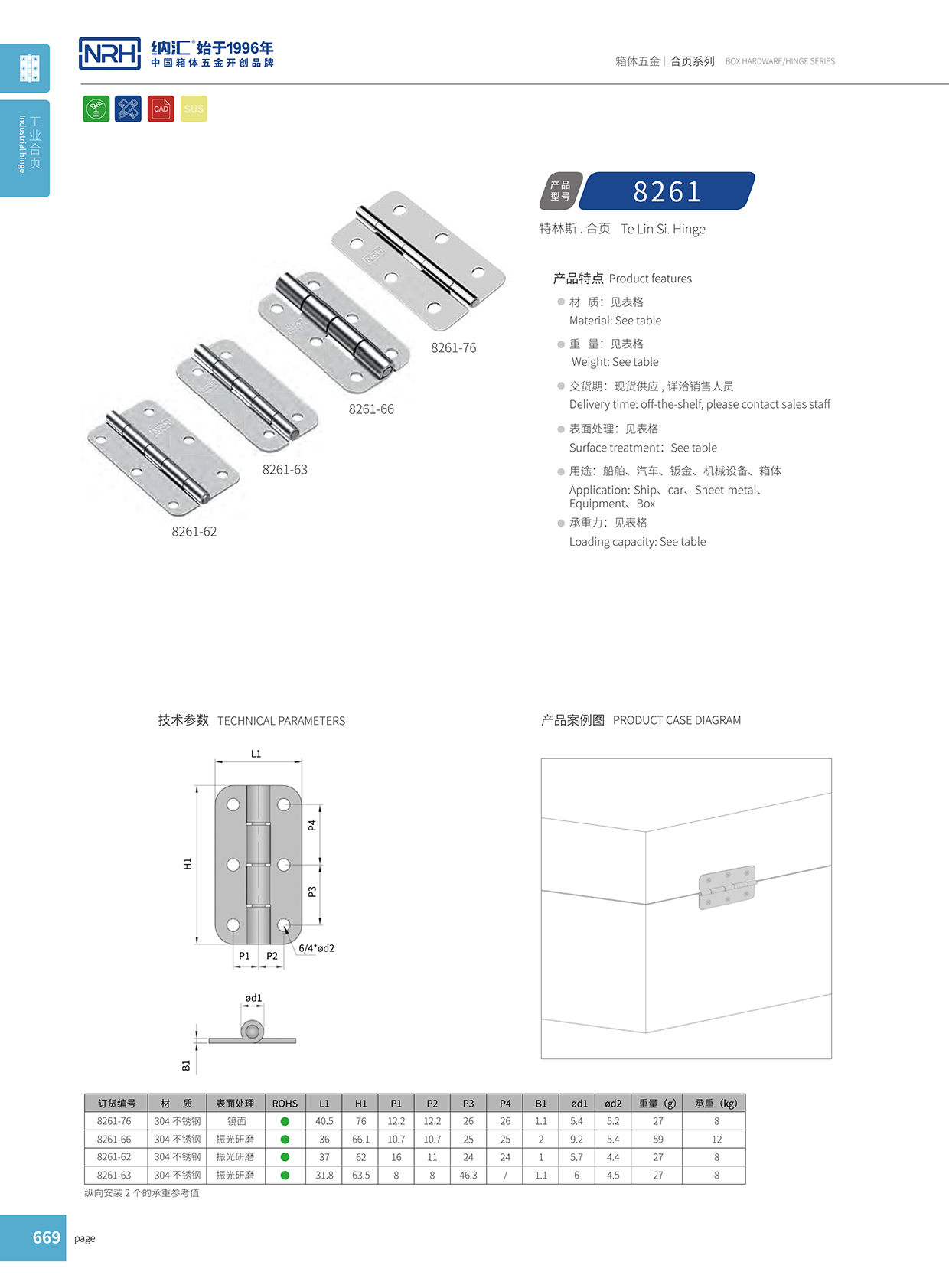 HJ04DC海角社区入口/NRH 不锈钢海角福利视频免费 8261-62
